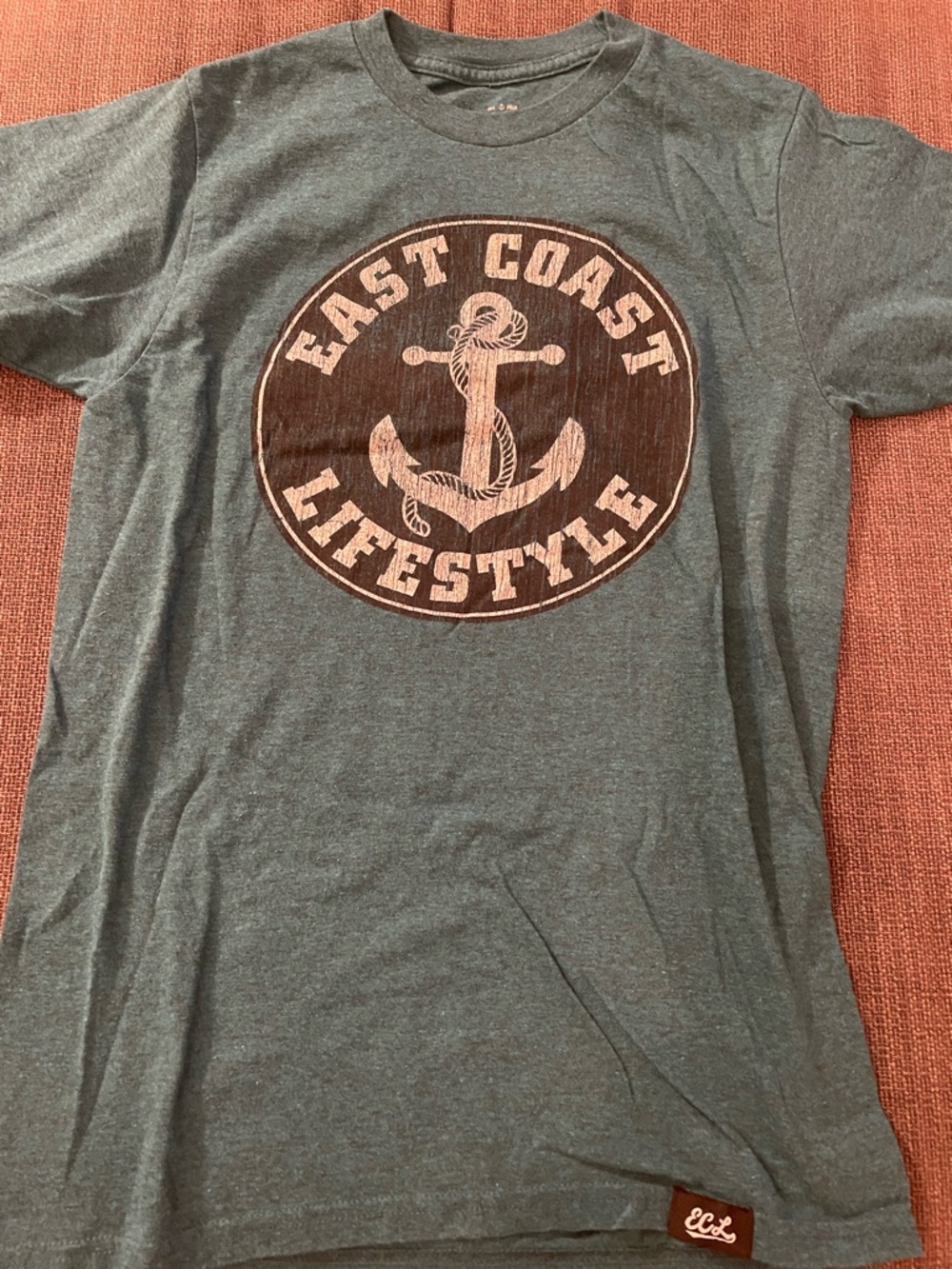 East Coast Lifestyle Cyan Size Small T-Shirt